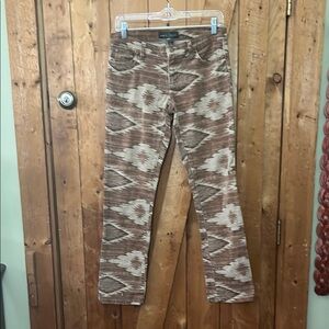 Ralph Lauren Brown Patterned Women Jeans